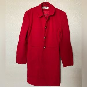 COPY - Vintage long red blazer coat